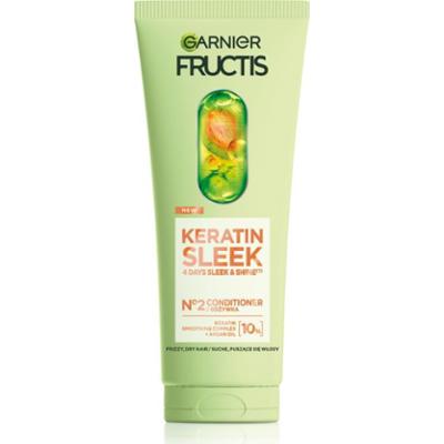 Garnier Fructis Keratin Sleek odżywka keratynowa do nabłyszczania i zmiękczania włosów 200 ml