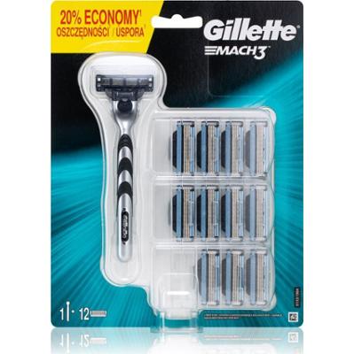 Gillette Mach3 maszynka do golenia + ostrza wymienne 12 szt.