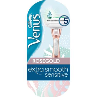 Gillette Venus Extra Smooth Sensitive maszynka do golenia (1 uchwyt + 1 główka) RoseGold 1 szt.