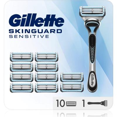 Gillette Skinguard Sensitive maszynka do golenia + ostrza wymienne 11 szt.