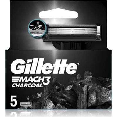 Gillette Mach3 Charcoal zapasowe ostrza 5 szt.