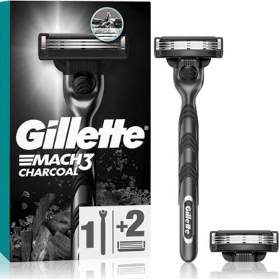 Gillette Mach3 Charcoal maszynka do golenia + ostrza wymienne 2 szt.