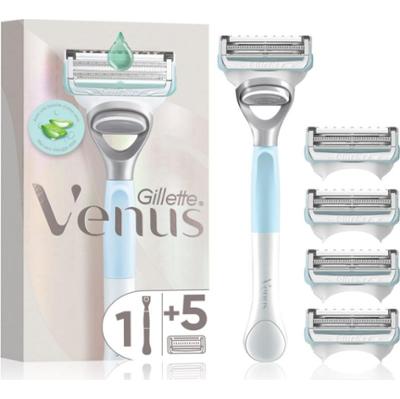 Gillette Venus For Pubic Hair&Skin maszynka do golenia do stylizacji strefy bikini + zapasowa główka 5 szt.