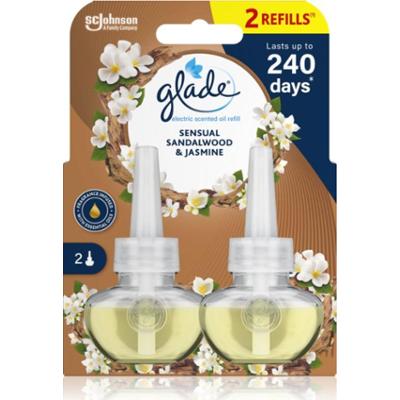 GLADE Sensual Sandalwood & Jasmine napełnienie do elektrycznego dyfuzora podwójne 2x20 ml