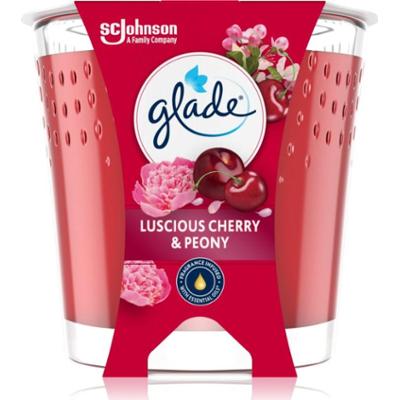 GLADE Luscious Cherry & Peony świeczka zapachowa 112 g
