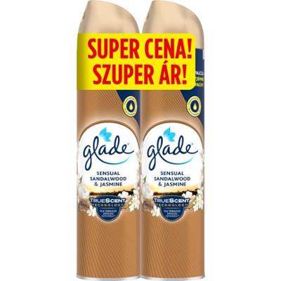 GLADE Sensual Sandalwood & Jasmine odświeżacz powietrza podwójne 2x300 ml