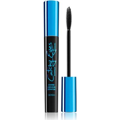 GOSH COPENHAGEN Catchy Eyes wodoodporna maskara wydłużająca rzęsy odcień 001 Black 8 ml