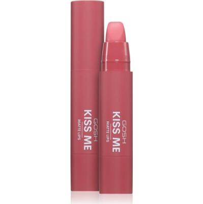 GOSH COPENHAGEN Kiss Me Matte Lips kremowa szminka do ust z matowym wykończeniem odcień 001 Hot Kiss 3 g