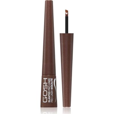 GOSH COPENHAGEN Slanted Pro Liner eyeliner w płynie odcień 003 Matt Brown 2.5 ml