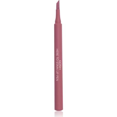 GOSH COPENHAGEN Here To Stain Lip Pen flamaster do ust dla długotrwałego efektu odcień 010 Berry Stain 1 ml