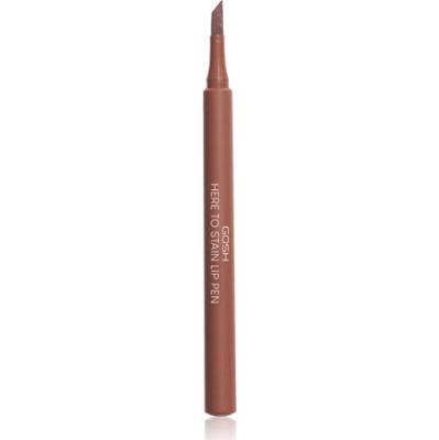 GOSH COPENHAGEN Here To Stain Lip Pen flamaster do ust dla długotrwałego efektu odcień 006 Coffee Stain 1 ml