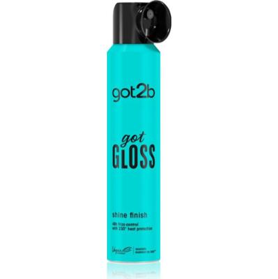 got2b got Gloss Shine Finish spray chroniący włosy przed wysoką temperaturą do nabłyszczania i zmiękczania włosów 200 ml
