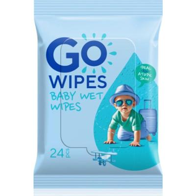 GoWipes Baby Wet Wipes delikatne nawilżane chusteczki dla dzieci do skóry suchej i atopowej 24 szt.
