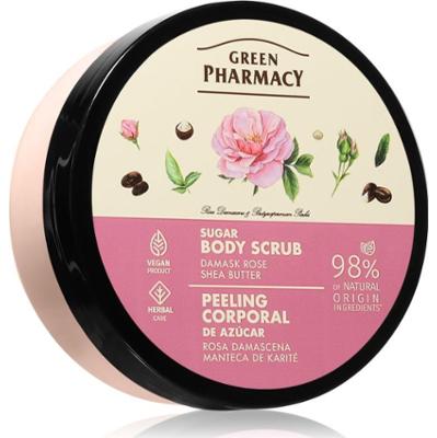 Green Pharmacy Damask Rose & Shea Butter Body Scrub peeling cukrowy do ciała 200 ml