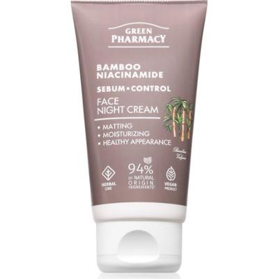 Green Pharmacy Bamboo & Niacinamide Night Face Cream nawilżający krem na noc 50 ml