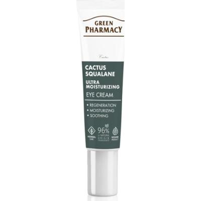 Green Pharmacy Cactus & Squalane Eye Cream pielęgnacja nawilżająco-rozświetlająca pod oczy i na powieki rozjaśniająca cienie 15 ml