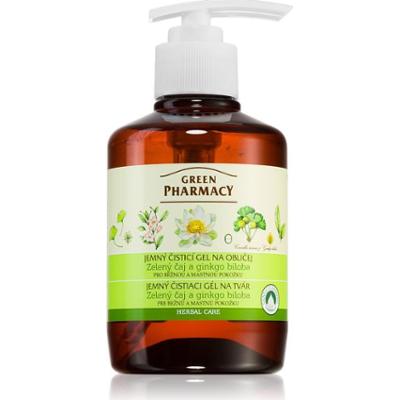 Green Pharmacy Green Tea Face Wash delikatny żel oczyszczający do skóry tłustej i mieszanej 270 ml