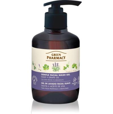 Green Pharmacy Sage & Thyme Face Wash delikatny żel oczyszczający do skóry ze skłonnością do podrażnień 270 ml