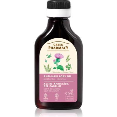 Green Pharmacy Horsetail Burdock Oil olejek łopianowy przeciw wypadaniu włosów 100 ml