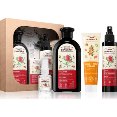 Green Pharmacy Argan Oil & Pomegranate Set zestaw upominkowy do ekstremalnie suchych włosów