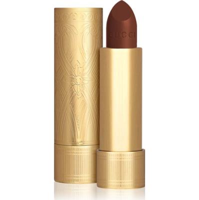 Gucci Gucci Beauty Rouge à Lèvres Satin Lipstick aksamitna szminka odcień 123 Auroral Amber 3.5 g