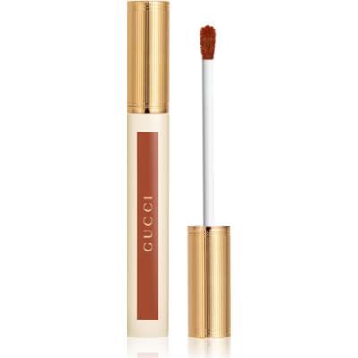 Gucci Glow Oil-In-Water Tint Liquid Lipstick nawilżająca szminka w płynie z połyskiem odcień 308 Lucy Dark Orange 6.5 ml