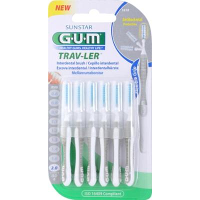 G.U.M Trav-Ler Interdental szczoteczki międzyzębowe 2,0 mm 6 szt.