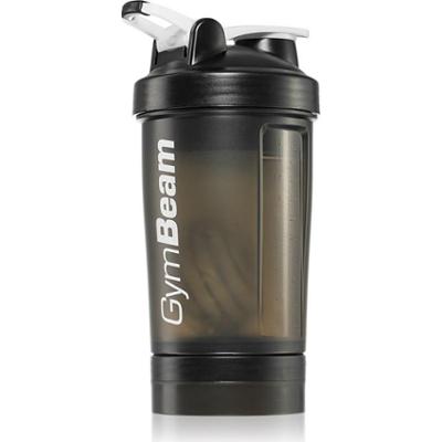 GymBeam Blend Bottle shaker sportowy + pojemnik kolor Black White 450 ml