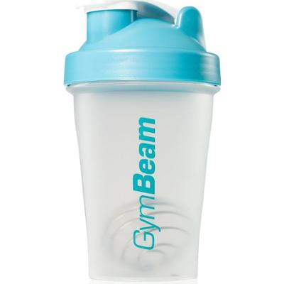 GymBeam Blend Bottle shaker sportowy kolor Transparent & Blue 400 ml