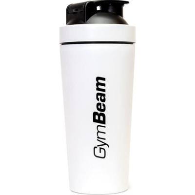 GymBeam Shaker Steel shaker sportowy kolor White 750 ml