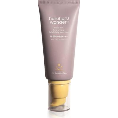 Haruharu Wonder Black Rice Pure Mineral Relief Daily Sunscreen łagodzący mineralny krem ochronny SPF 50+ 50 ml