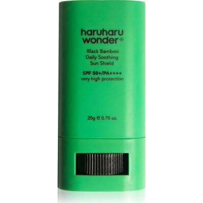 Haruharu Wonder Black Bamboo Daily Soothing Sun Shield krem do opalania w sztyfcie o działaniu uspokajającym SPF 50+ 20 g
