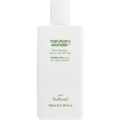 Haruharu Wonder Black Bamboo Top-to-Toe SPF Veil lekki fluid ochronny do ciała i twarzy SPF 50+ 100 ml