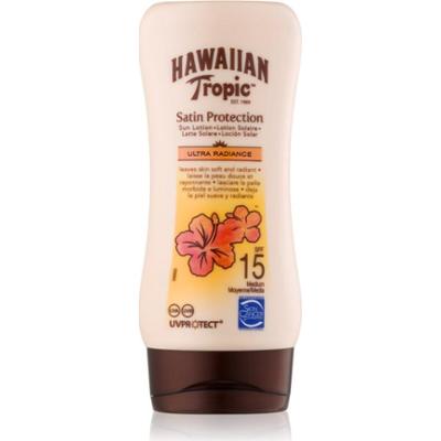 Hawaiian Tropic Satin Protection Ultra Radiance wodoodporne mleczko do opalania SPF 15 180 ml