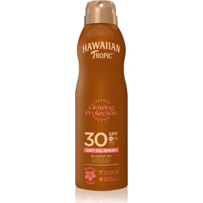 Hawaiian Tropic Glowing Protection Dry Oil Spray suchy olejek do opalania w sprayu SPF 30 180 ml
