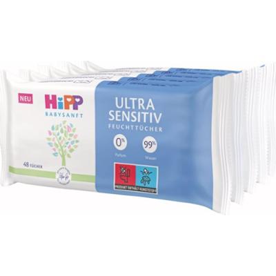 Hipp Babysanft Ultra Sensitive chusteczki nawilżane dla dzieci 5x48 szt.