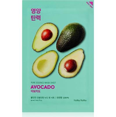 Holika Holika Pure Essence Avocado maska łagodząca w płacie 20 ml