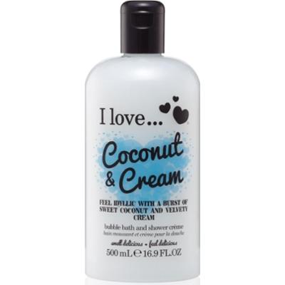 I Love Coconut & Cream olejek do kąpieli i pod prysznic 500 ml