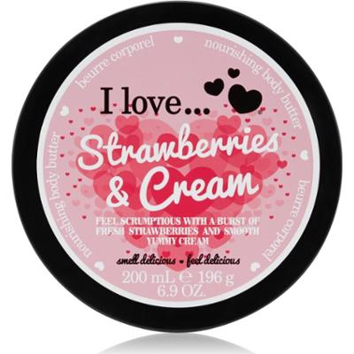 I Love Strawberries & Cream masło do ciała 200 ml