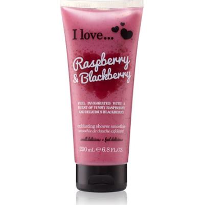 I Love Raspberry & Blackberry żel pod prysznic z efektem peelingu 200 ml