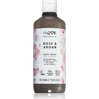 I Love Naturals Rose & Argan aromatyczny żel pod prysznic z różanym aromatem 500 ml