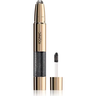ICONIC London Glaze Crayon błyszczące cienie do powiek odcień Onyx 5.14 g