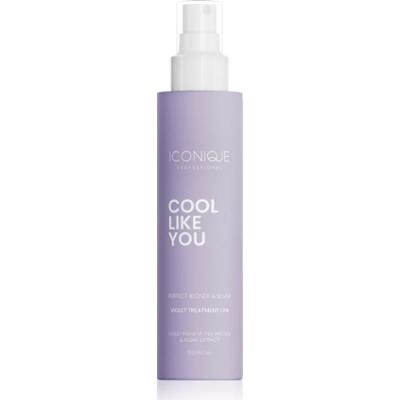 ICONIQUE Professional COOL LIKE YOU Perfect Blonde & Silver Violet pielęgnacja bez spłukiwania neutralizująca żółtawe odcienie 150 ml