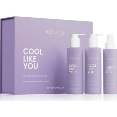 ICONIQUE Professional COOL LIKE YOU Perfect Blonde & Silver Violet Set zestaw neutralizująca żółtawe odcienie