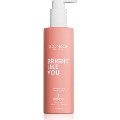 ICONIQUE Professional BRIGHT LIKE YOU Colour & Shine Protection Shampoo szampon odbudowujący włosy do włosów farbowanych 250 ml