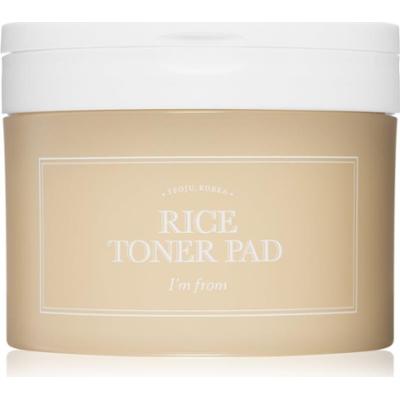 I'm from Rice Toner Pad tonizujące płatki do twarzy dla efektu rozjaśnienia i wygładzenia skóry 60 szt.