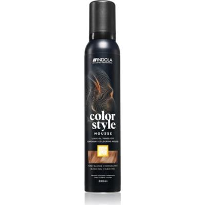 Indola Color Style Mousse pianka tonująca do włosów odcień Honey Blonde 200 ml