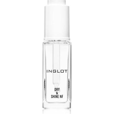 Inglot Dry & Shine NF lakier nawierzchniowy przyspieszający schnięcie lakieru z pipetą 9 ml