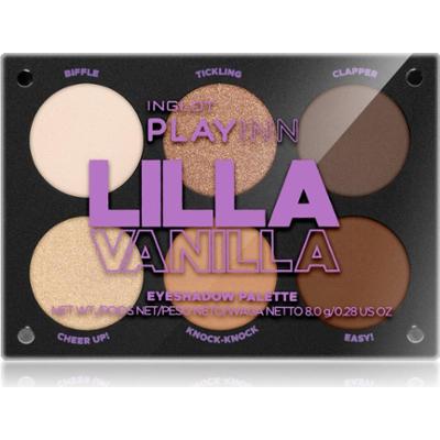 Inglot PlayInn Eyeshadow Palette paleta cieni do powiek odcień Lilla Vanilla 8 g