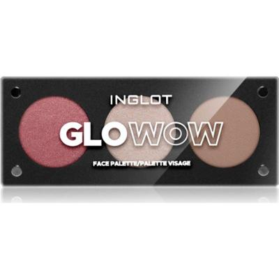 Inglot Face Palette rozświetlacz, bronzer i róż odcień GLOWOW 7 g